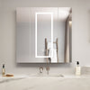 3 Doors Mirrored Bathroom Cabinets Wall Mounted LED Mirror Cabinet 800 x 800mm