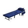 3 IN 1 Folding Lazy Sofa Bed Single Sleeper Seat 6-Position Adjustable w/Pillow
