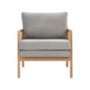 Scandi Solid Wooden Frame Chair Wicker Armchair Tub Sofa Fabric Upholstered Seat