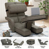 Floor Folding Chair 14 Positions Adjustable Floor Lazy Chair with Armrest Single