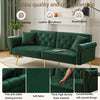 MODERN FABRIC SOFA BED LOVESEAT CLICK CLACK SOFA SETTEE RECLINER COUCH, GREEN