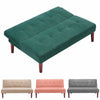 Nordic Fabric Sofa Bed Click-Clack Recliner Sleeper Chairs Settee 2 Seater Couch