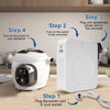 3000W Peak Step Down Voltage Transformer 240v-110v Converter White