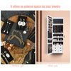 Jewelry Cabinet Lockable w/Full-Length Mirror Wall Door Mounted Gift