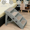 NEW FOLDING PET STEPS PORTABLE STAIRS DOG PUPPY FOLDABLE LADDER SOFA BED UP-DOWN
