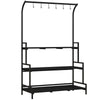 3 Tiered Plant Rack Stand with Hanging Hooks for Indoor Outdoor Use