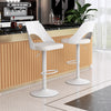Modern Swivel Bar Chairs Adjustable Barstools Island Dining Chairs-White