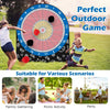 Portable Dartboard Soccer Target Dartboard Giant Kick & Throw Dart Games-Black