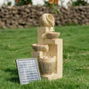 Water Feature Outdoor Fountain Rockery Decoration Solar Powered Garden Ornament