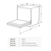 Table Top Dishwasher 8 Place Settings Freestanding - Black