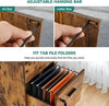 Filing Cabinet With 4 Drawers, Lockable Cabinet, Rustic , Vertical Office