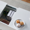 High Gloss LED Coffee Table Living Room Storage Lift Top Power Outlet Socket