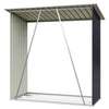 Log Storage Shed Garden Firewood Shed Support Bars Galvanised Steel Anthracite