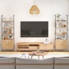 Wall Mount Bookshelf Storage Shelves 6-tier tall display rack w/Cabinet