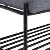 Grey Hallway Shoe Bench With Seat Cushion Storage Shoe Cabinet Shoe Shelf Rack