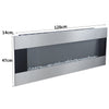 Electric 50" Wall Mounted LED Fireplace 6 Flame Color Inset Fire Stove Freestand