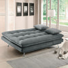 Click-Clack Recliner Large Velvet Sofa Bed Adjustable Couch Double Sleeper Chair