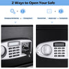Security Safe Box Electronic Digital Keypad Deposit Lock Safe Box Cabinet w/Keys