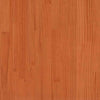 ' Bed Roof Wax Brown 199x95.5x88 Solid Wood Pine B2S8