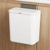 Kitchen Rubbish Bin Waste Recycling Baskets Handy Dustbin Lidded Bathroom Slim
