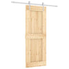 Sliding Door with Hardware Set 80x210 Solid Wood Pine G8D2