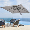2.5 Meter Cantilever Parasol Garden Patio Banana Umbrella Canopy Outdoor Beach
