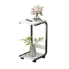 Mobile Plant Display Stand Flower Rack Holder Metal Shelving Shelves Side Table