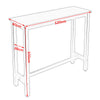 Computer Desk Laptop Study Writing Table Office Home Workstation w/ Metal Fram