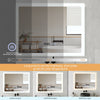 Illuminated LED Light Bathroom Mirror with Demister Touch Sensor Anti-fog 50x70