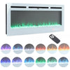 LED Fireplace Media Wall Fire Wall Mounted / Standing Electric Heater 40-100in