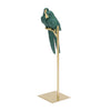 Nordic Resin Parrot Ornament Lovebird on Stand Art Crafts Figurine Home Office