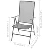 2x Outdoor Reclining Chairs Steel Mesh Garden Patio Furniture Seat