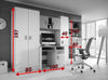 Kids furniture set MARC Fantastic design,Wardrobe+competer desk+drawers