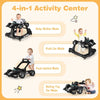 4-in-1 Baby Walker Foldable Activity Push Walker with Adjustable Height & Speed