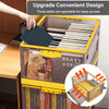 Mobile Storage Box wit Lid Folding Stackable 30/42L Lidded Plastic Crate Tub Box