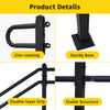 1120MM Iron Handrail Adjustable Metal Stairs Handrail Fits 0-4 Steps Garden