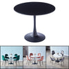 Round Dining Table Pedestal & Velvet Chairs Set Home Family Leisure Negotiation