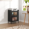 Storage Cabinet Sideboard Standing Cupboard Home Hiding Doors Adjustable Legs
