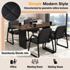 Set of 4 Ergonomic Reception Chair w/Padded Armrests-Black