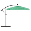 Garden Parasol with Steel Green 246x246x230 A6S7