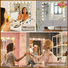 17 Dimmable LED Bulbs Hollywood Makeup Mirror Large Vanity Light Mirror Tabletop