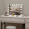 LED Hollywood Makeup Mirror Large Vanity Light Mirror with RGB Lighting 15 Bulbs