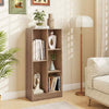 Open Display Cabinet Organizer Living Room 5-Cube Bookshelf-Natural