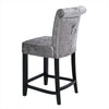 Crushed Velvet Barstools Kitchen Counter Breakfast Bar Stools Cafe Pub Chairs UK