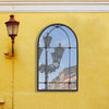 Window Garden Arch Mirror Wall Mounted Metal Frame Indoor Outdoor Home Decor