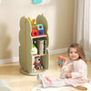 360° Display Corner Book Shelf Kids Rotating Bookshelf-Green