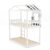 2-IN-1 CABIN BED SOLID WOOD BUNK BEDS HOUSE DESIGN KIDS SLEEP STATION 3FT SINGLE