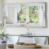 Crushed Diamond Wall Mirror 100x70cm Large Crystal Silver Sparkly Full Length