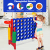 Giant 4 in a Row Game Jumbo Connect 4 Garden Games w/42 Rings Basketball Hoop