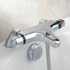 Chrome Thermostatic Bath Shower Mixer Tap Valve Deck Mounted Bathroom Filler